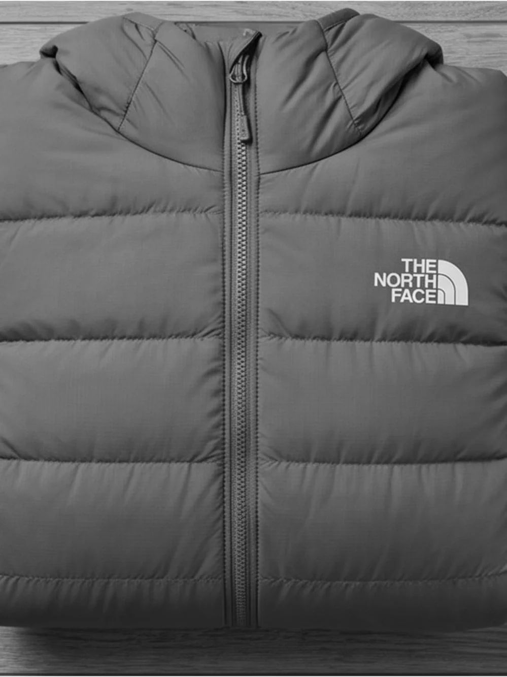 The North Face Men's Gray Hooded Puffer Jacket
